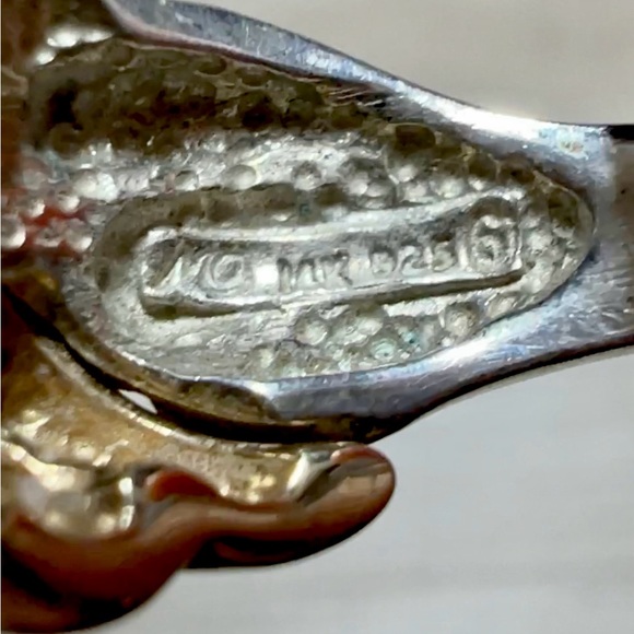 Designer Michael Anthony Sterling Silver & 14K Gold Diamond Cut Band Ring,Size 6 - Picture 7 of 10